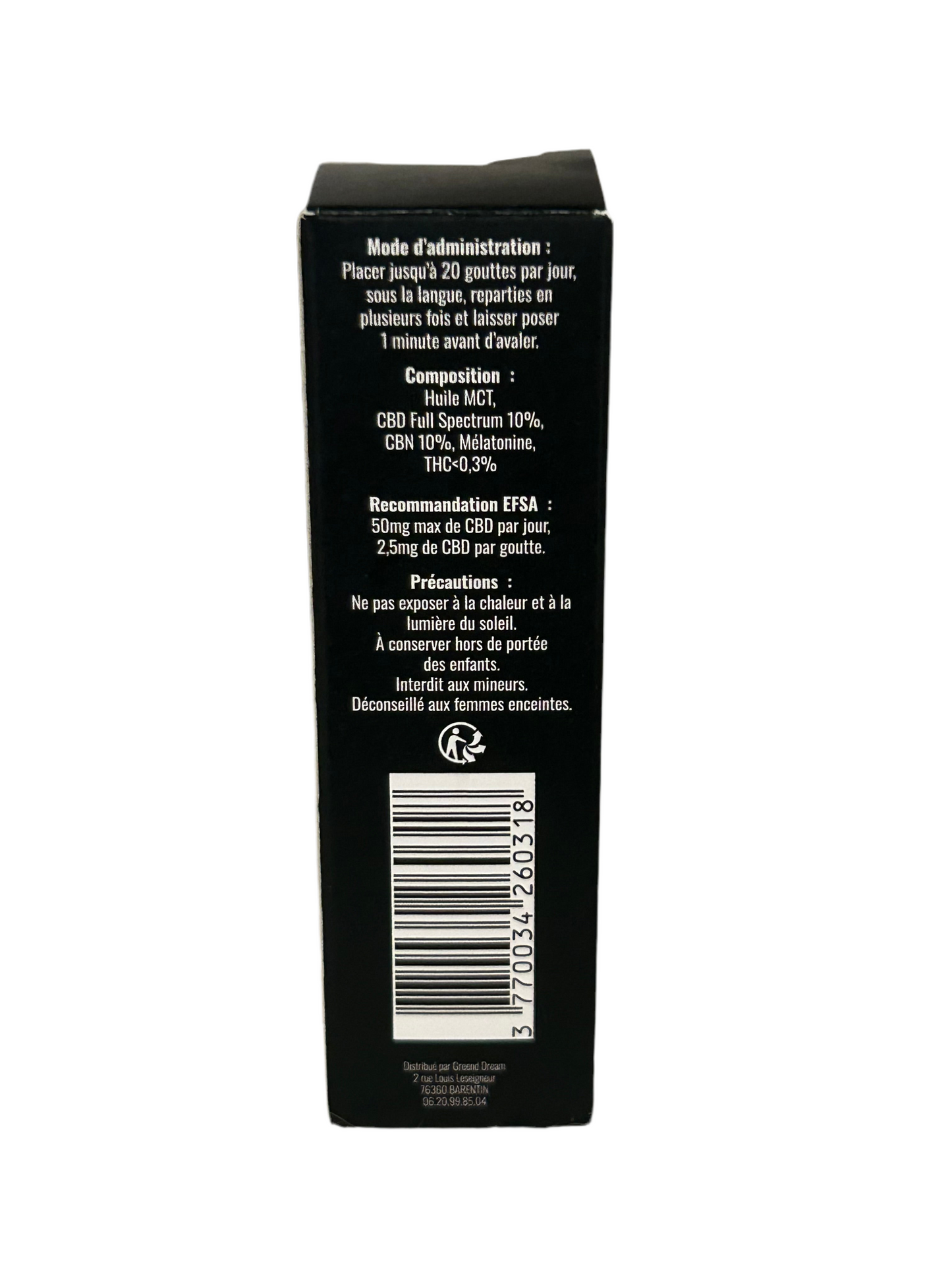 Huile CBD 20% + Mélatonine