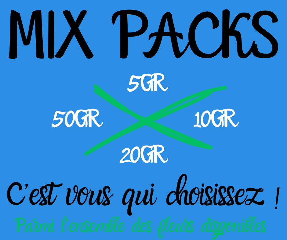 Mix Packs 5g, 10g, 20g ou 50g